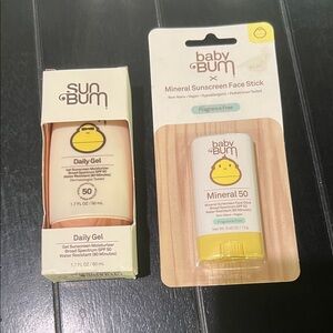 NWT 2 Pack SUN BUM Mineral Sunscreen 50 SPF
